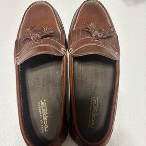 Rockport Tan Leather Men's Slip-Ons